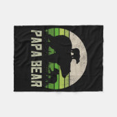 Mannen Funny Grandpa van kleinkinderen Papa Beer 2 Fleece Deken (Voorkant (Horizontaal))