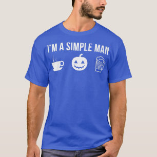 Mannen Funny Halloween Simple Man T-shirt