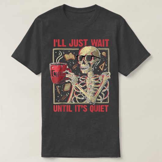 Mannen Funny Halloween Teacher Mannen Skeleton Dri T-shirt (Design voorkant)