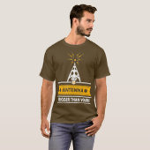 Mannen Funny Ham Radio Gift My Antenna is groter T-shirt (Voorkant volledig)