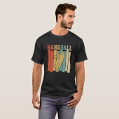 Mannen Funny Handball Retro stijlontwerp Han T-shirt (Voorkant volledig)