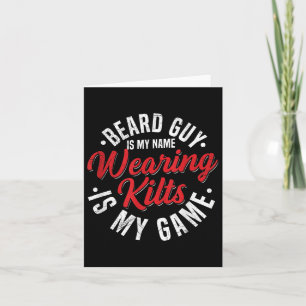Mannen Funny Kilt Scotland Pride Quote voor een Ki Kaart