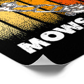 Mannen Funny Lawn Mowing Lover for Dad Father Mows Poster (Hoek)