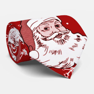 Mannen Funny Loud Santa Red Stropdas