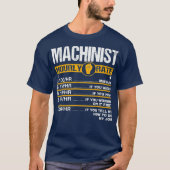 Mannen Funny Machinist Hourly Rate Engine driver T-shirt (Voorkant)