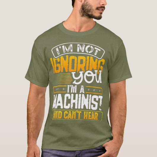 Mannen Funny Machinist Operator  Fathers T-shirt (Voorkant)