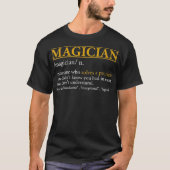Mannen Funny MAGICIAN Definition Birthday of Chris T-shirt (Voorkant)