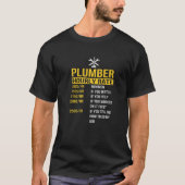 Mannen Funny Master Plumbing Man Tools Pa Plumber T-shirt (Voorkant)