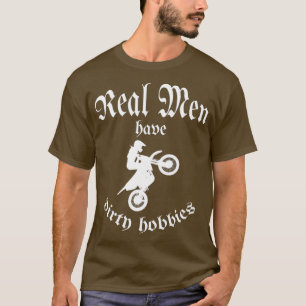 Mannen Funny Motocross-design echte Mannen hebben  T-shirt