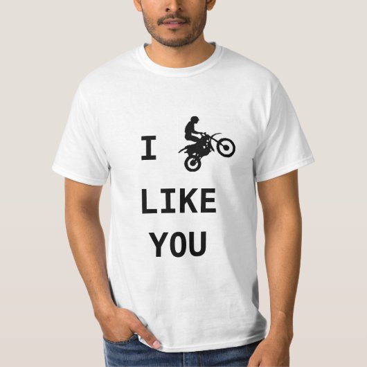 Mannen Funny Motorbike T Shirt - Ik rijd zoals u (Voorkant)