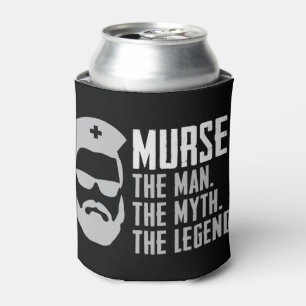 Mannen Funny Murse Male Nurse Shirt RN LPN CNA Lov Blikjeskoeler