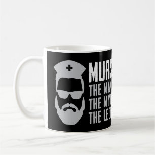 Mannen Funny Murse Male Nurse Shirt RN LPN CNA Lov Koffiemok