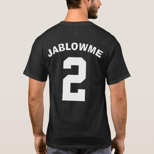 Mannen Funny Novelty HEYWOOD JABLOWME 2 T-shirt (Achterkant)