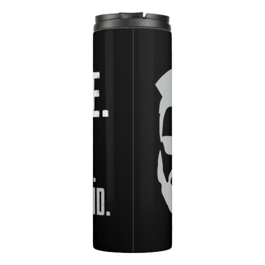 Mannen Funny onderschat nooit een oud Man met een  Thermosbeker (Achterkant)