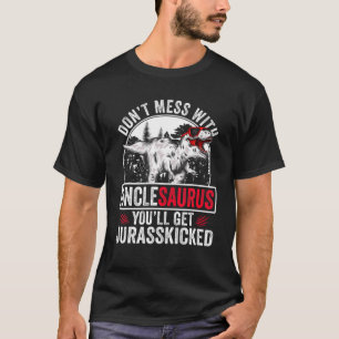 Mannen Funny oom Dinosaurs Lover Vaderdag T-shirt