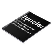 Mannen Funny oom Shirt Mannen Funding Definition G Notitieboek (Linkerzijde)