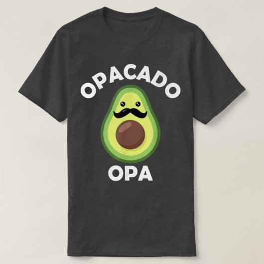 Mannen Funny Opacado Grandpa Opi slogan T-shirt (Design voorkant)