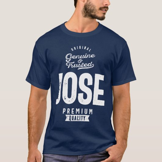 Mannen Funny Persoonlijke naam Jose T-shirt (Voorkant)