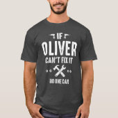 Mannen Funny Persoonlijke naam Oliver T-shirt (Voorkant)