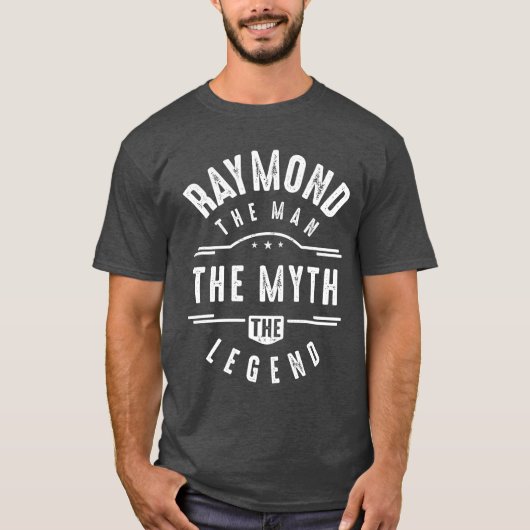 Mannen Funny Persoonlijke naam Raymond T-shirt (Voorkant)