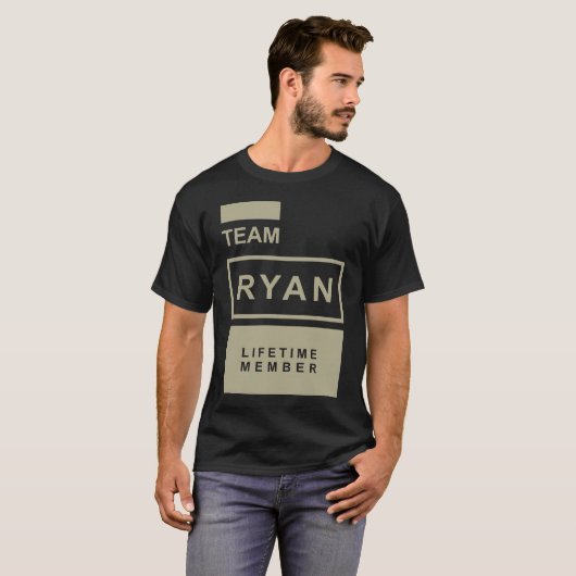 Mannen Funny Persoonlijke naam Ryan T-shirt (Voorkant volledig)