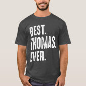 Mannen Funny Persoonlijke Naam Thomas T-shirt (Voorkant)
