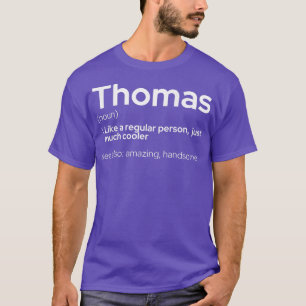 Mannen Funny Persoonlijke Voornaam Thomas T-shirt