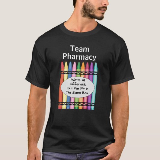 Mannen Funny Pharmacy Tech T-Shirt (Voorkant)