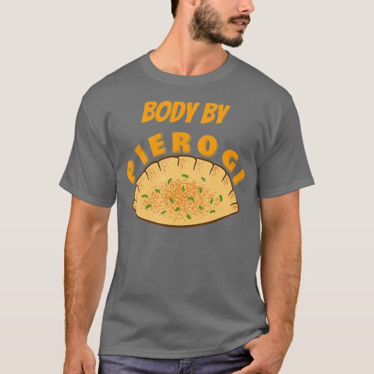 Mannen Funny Pierogi Pools T-shirt (Voorkant)