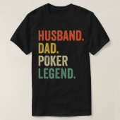 Mannen Funny Poker Player Husband Dad Poker Legend T-shirt (Design voorkant)