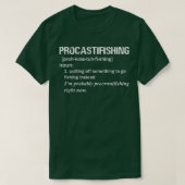 Mannen Funny Procrastifish Definitie voor pap Gra T-shirt (Design voorkant)