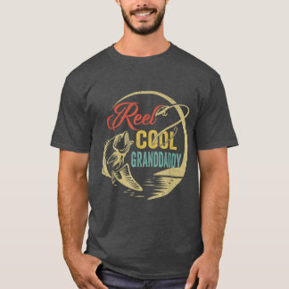 Mannen Funny Reel Cool Grandpapa Love Vist 2598 T-shirt