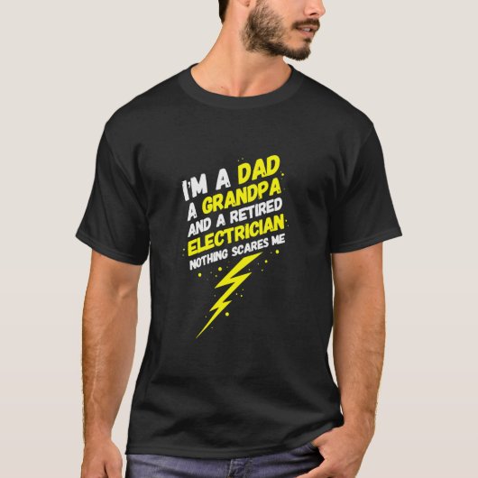 Mannen Funny Remoe Electricia citeert Funny T-shirt (Voorkant)