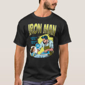 Mannen Funny Retro T-shirt: IJzer Man T-shirt (Voorkant)