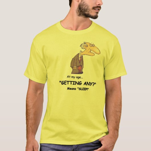 Mannen Funny Senior Citizen T-shirt (Voorkant)