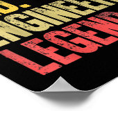 Mannen Funny  Shirt Echtband Pap Engineer Lege Poster (Hoek)