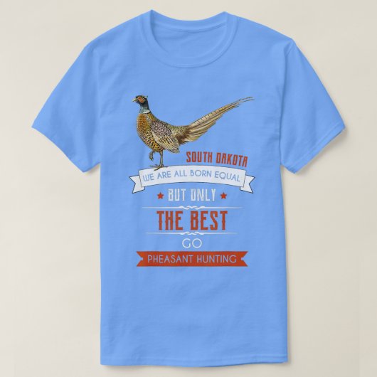 Mannen Funny South Dakota Pheasant Hunting Bird Hu T-shirt (Design voorkant)