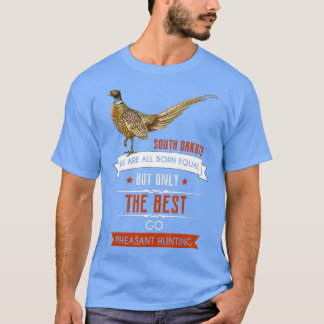 Mannen Funny South Dakota Pheasant Hunting Bird Hu T-shirt