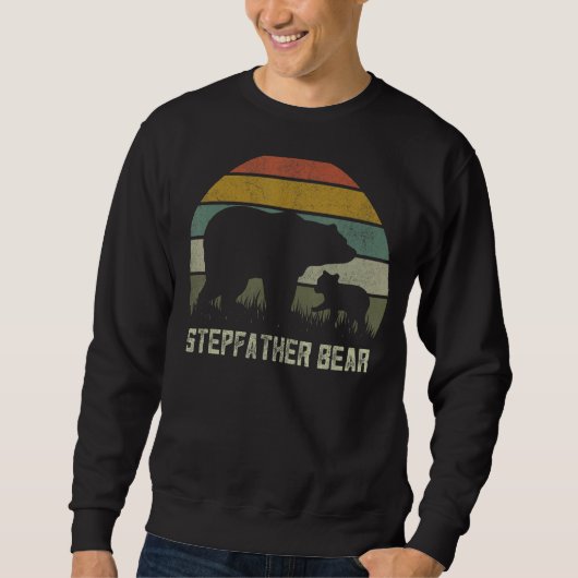 Mannen Funny Stepfather Beer Kind Fathers Dag Bo Trui (Voorkant)