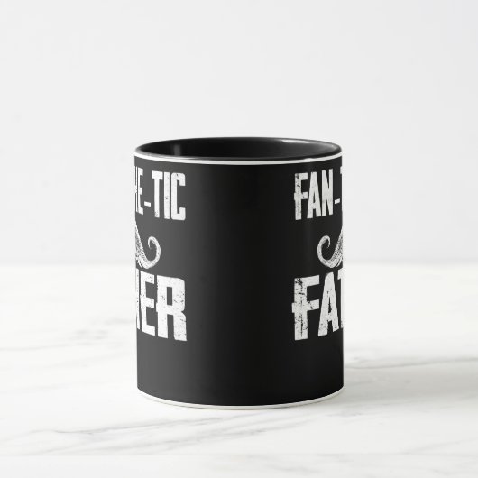 Mannen Funny T-shirt voor vaders dag Fantavisvader Mok (Midden)