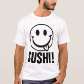 MANNEN FUNNY T-shirts, SUSHI! T-shirt (Voorkant)