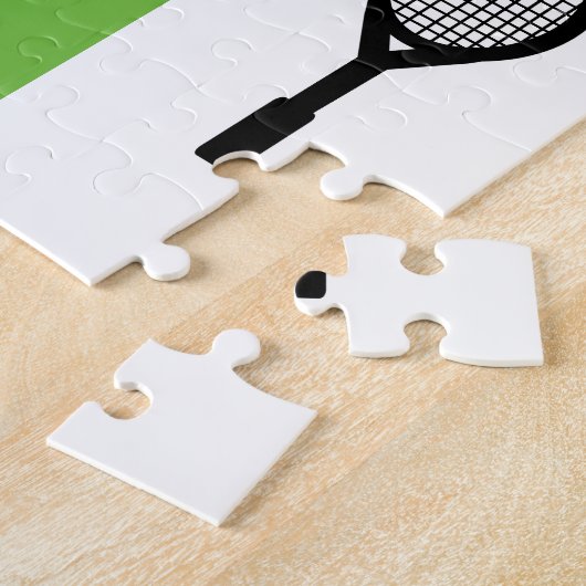 Mannen Funny Tennis Puzzle Legpuzzel (Zijkant)
