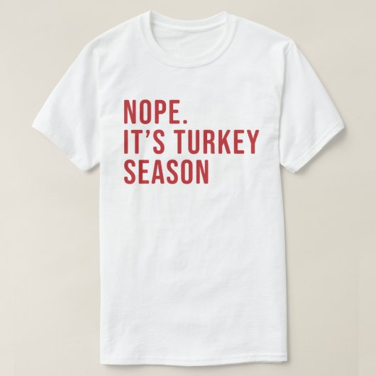 Mannen Funny Turkey Hunting Shirt (Design voorkant)