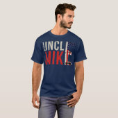 Mannen Funny Uncle Mike voor mannen cadeau T-shirt (Voorkant volledig)