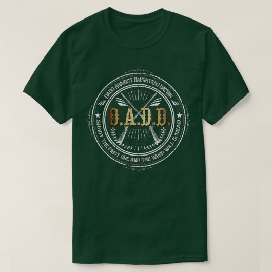 Mannen Funny Vaderdag Dads tegen Daughters Da T-shirt (Design voorkant)