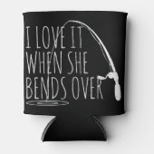 Mannen Funny Vist dat ik ervan hou als ze over F b Blikjeskoeler (Voorkant)