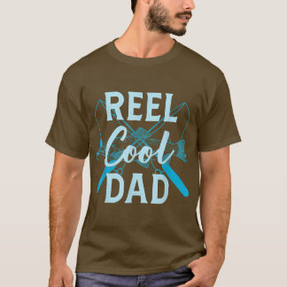 Mannen Funny Vist papa Mannen Funny Reel Cool Fish T-shirt