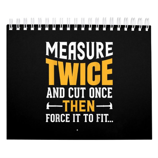 Mannen Funny Woodworking Carpenter Quote Gezegde G Kalender (Hoes)