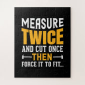 Mannen Funny Woodworking Carpenter Quote Gezegde G Legpuzzel (Verticaal)