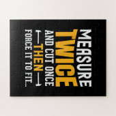 Mannen Funny Woodworking Carpenter Quote Gezegde G Legpuzzel (Horizontaal)